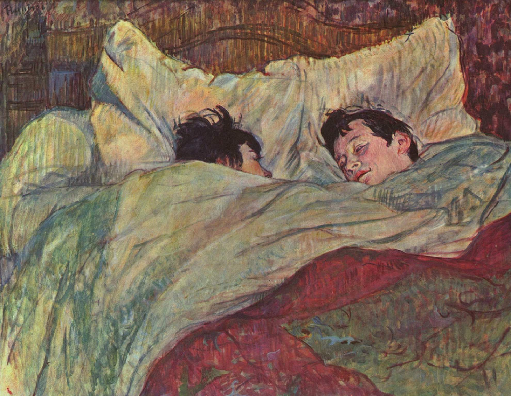 «Две девушки в кровати», Анри де Тулуз-Лотрек