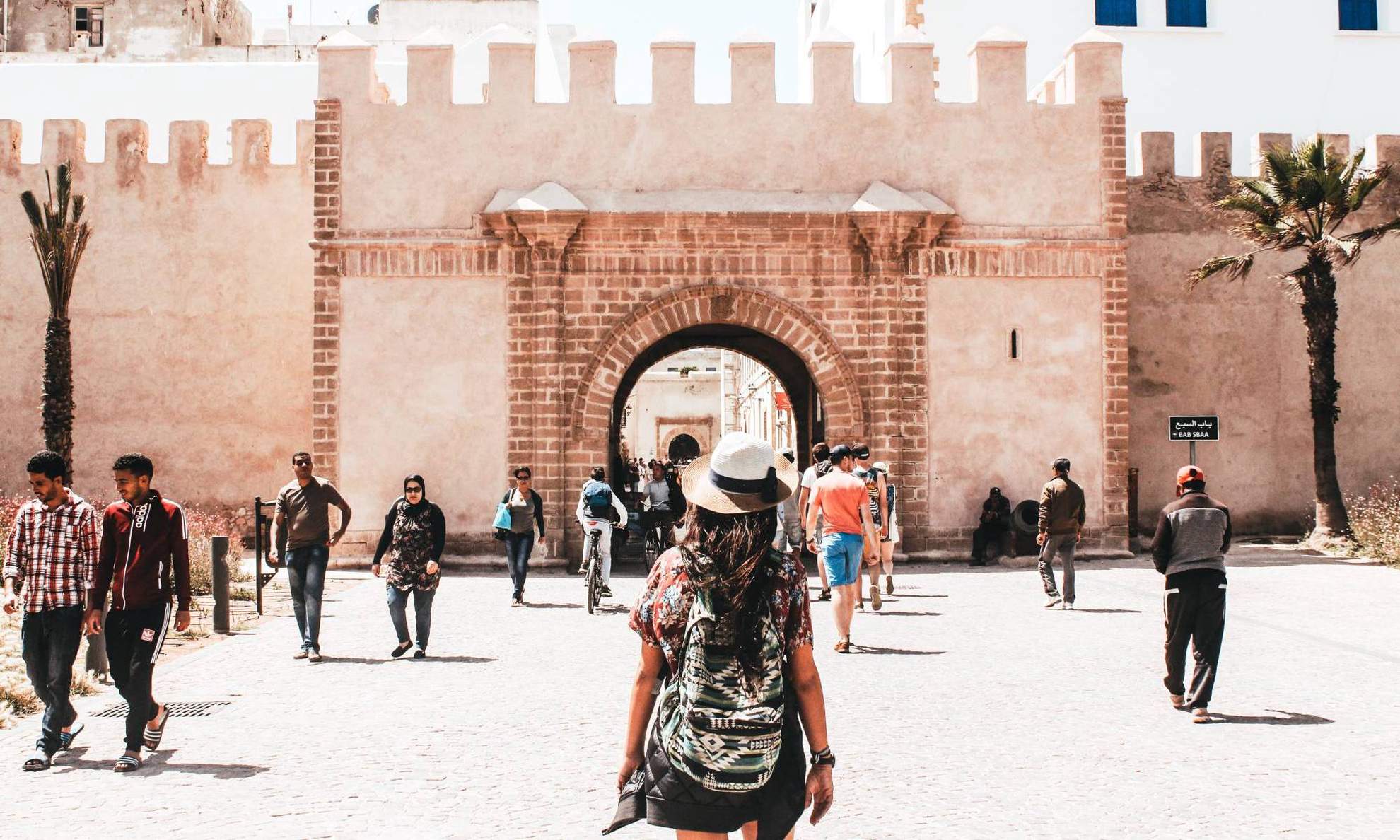 Туристка в Марокко
